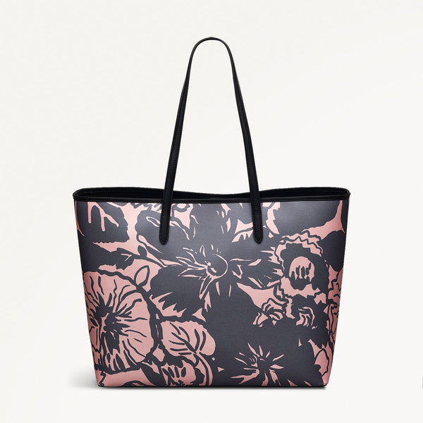 Radley London Responsible Floral Tote Bag Black | Southwell Gardens SS25 | Radley