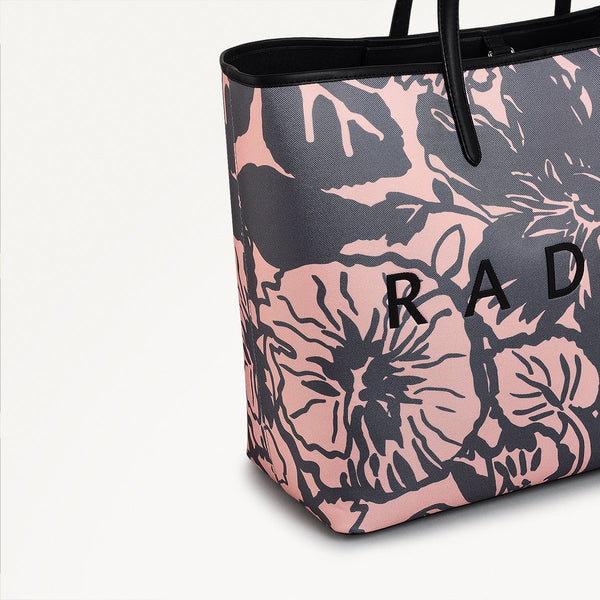 Radley London Responsible Floral Tote Bag Black | Southwell Gardens SS25 | Radley