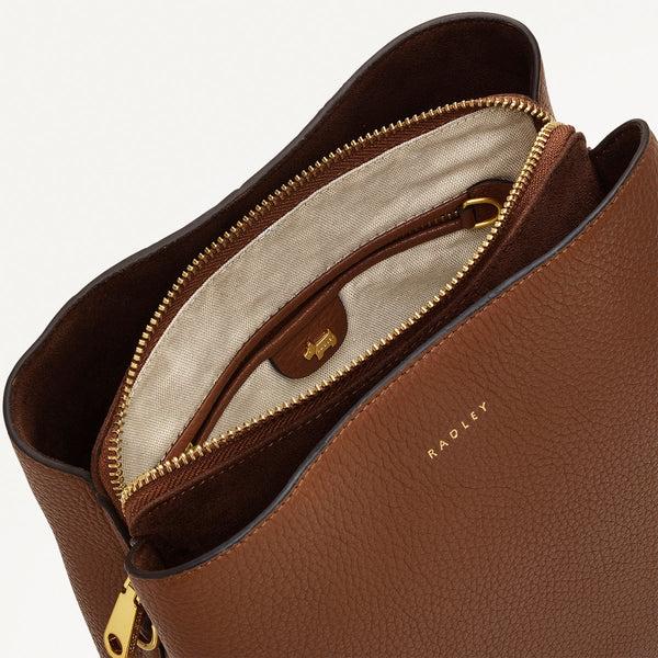 Radley London Saddle Brown Designer Cross Body Bag | Dukes Place Collection AW24 | Radley