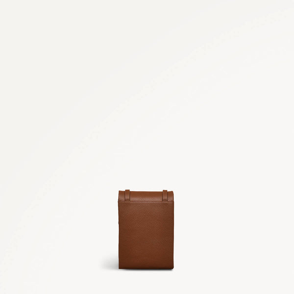 Radley London Saddle Brown Leather Phone Bag | Mallow Street SS25 | Radley