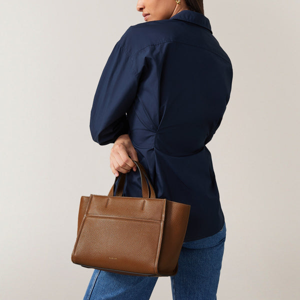 Radley London Saddle Brown Ziptop Grab Bag | Oak Street Collection AW24 | Radley