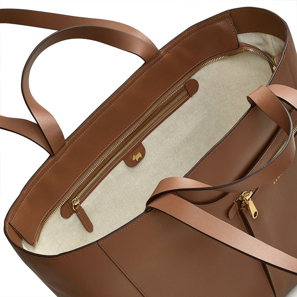 Radley London Saddle Large Brown Tote Bag | Pockets Icon Collection AW24 | Radley