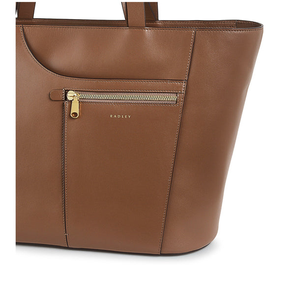 Radley London Saddle Large Brown Tote Bag | Pockets Icon Collection AW24 | Radley
