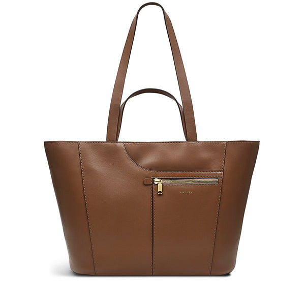 radley london Saddle Large Brown Tote Bag | Pockets Icon Collection AW24 | Radley