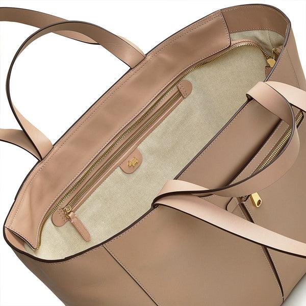 Radley London Silt Leather Beige Tote Bag | Pockets Icon Collection AW24 | Radley