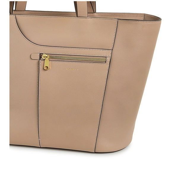 Radley London Silt Leather Beige Tote Bag | Pockets Icon Collection AW24 | Radley