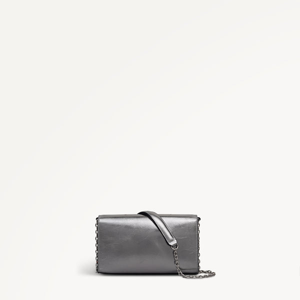 Radley London Silver Micro Flapover Cross Body Bag | The Rathbone AW25 | Radley London