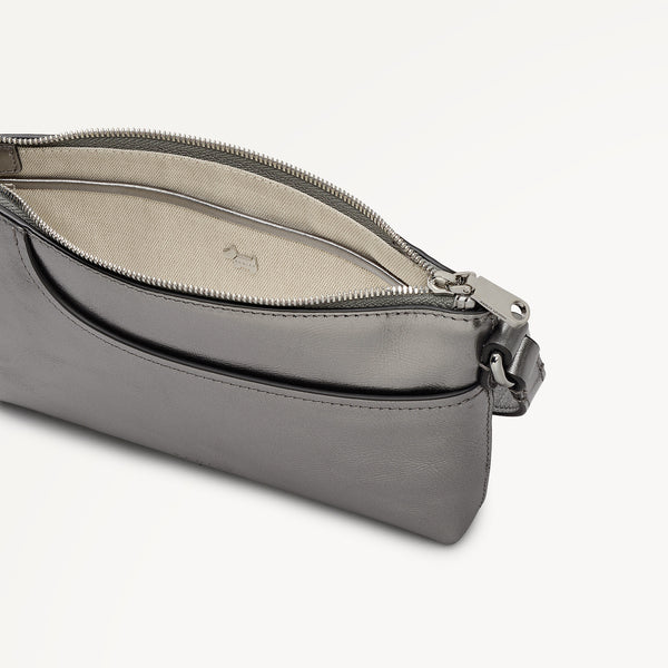 Radley London Silver Mini Ziptop East-West Shoulder Bag | Pockets AW25 | Radley London