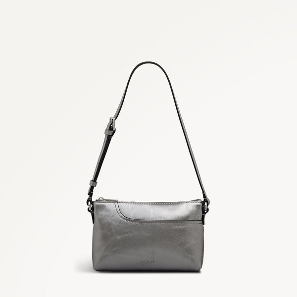 radley london Silver Mini Ziptop East-West Shoulder Bag | Pockets AW25 | Radley London