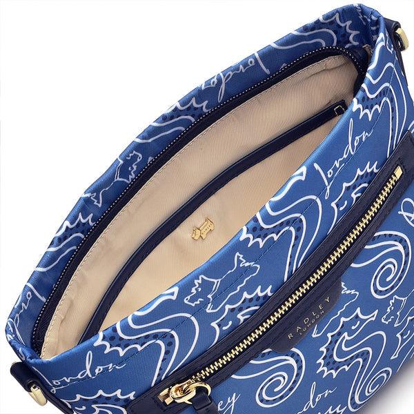Radley London Small Blue Cross Body Bag | Finsbury Park Seahorse AW24 | Radley London