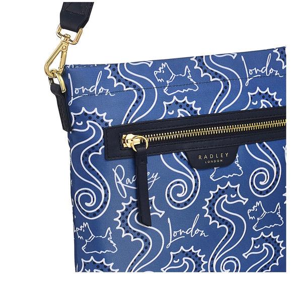 Radley London Small Blue Cross Body Bag | Finsbury Park Seahorse AW24 | Radley London