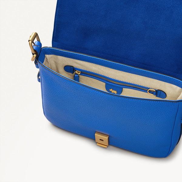 Radley London Small Flapover Blue Crossbody Bag | Grafton Street Crossbody SS25 | Radley