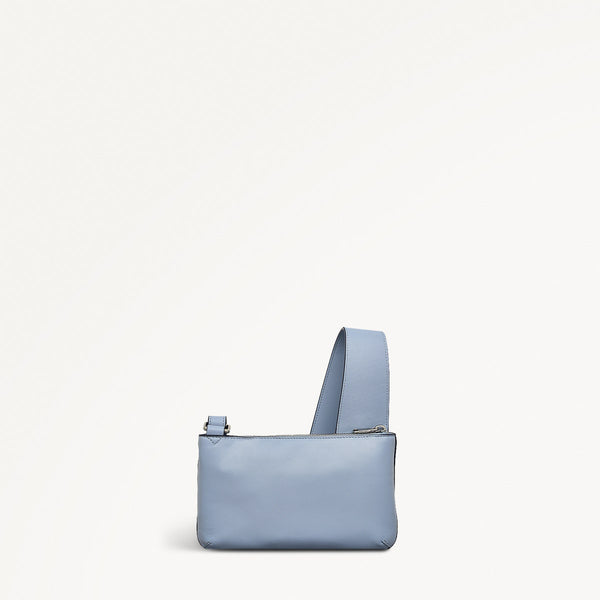 Radley London Smoke Blue Mini Crossbody Leather Bag | Pockets Collection SS25 | Radley