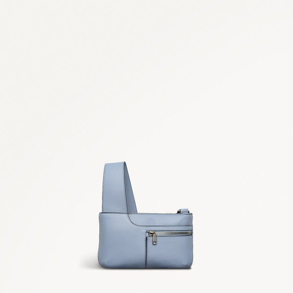radley london Smoke Blue Mini Crossbody Leather Bag | Pockets Collection SS25 | Radley