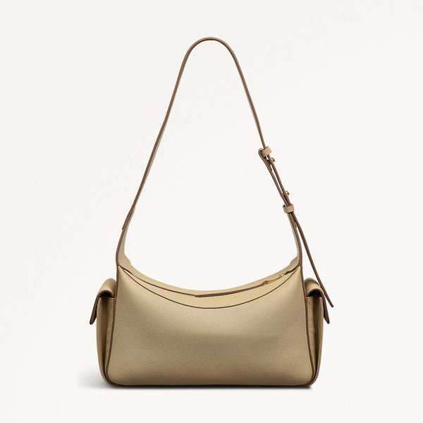 Radley London Stone Beige Leather Shoulder Bag | The Fitzrovia Collection AW25 | Radley