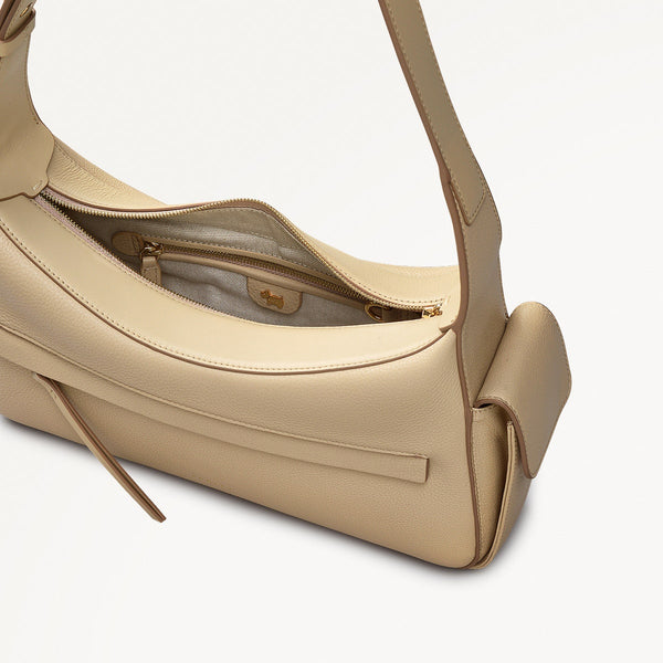 Radley London Stone Beige Leather Shoulder Bag | The Fitzrovia Collection AW25 | Radley