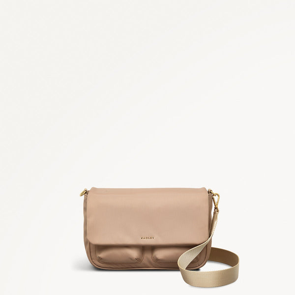 radley london Stone Beige Medium Flapover Crossbody Bag | Guildford Grove SS25 | Radley