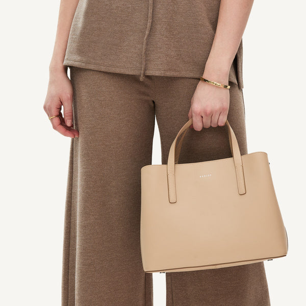 Radley London Stone Beige Medium Ziptop Grab Bag | Dukes Place Collection SS25 | Radley