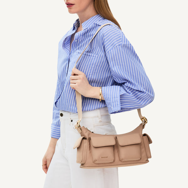 Radley London Stone Beige Medium Ziptop Shoulder Bag | Guildford Grove SS25 | Radley