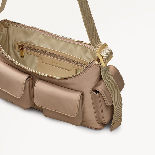 Radley London Stone Beige Medium Ziptop Shoulder Bag | Guildford Grove SS25 | Radley