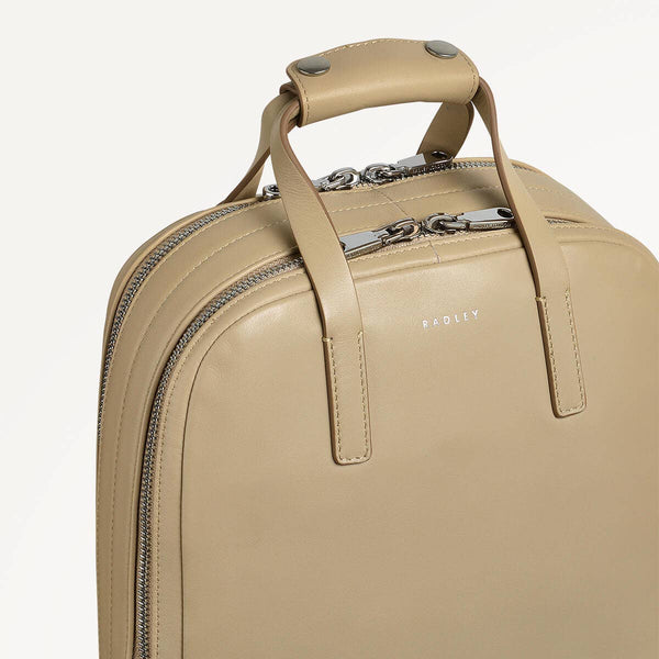 Radley London Stone Beige Woman's Backpack | Dukes Place Collection SS25 | Radley