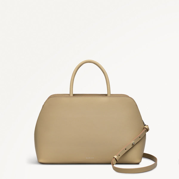 radley london Stone Beige Ziptop Grab Bag | Liverpool Street Collection SS25 | Radley