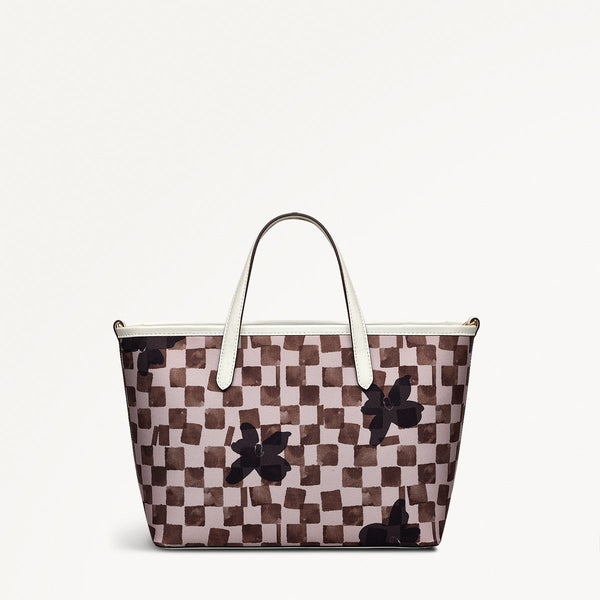 Radley London Stone Check Medium Grab Bag | Southwell Gardens Check Collection AW25 | Radley