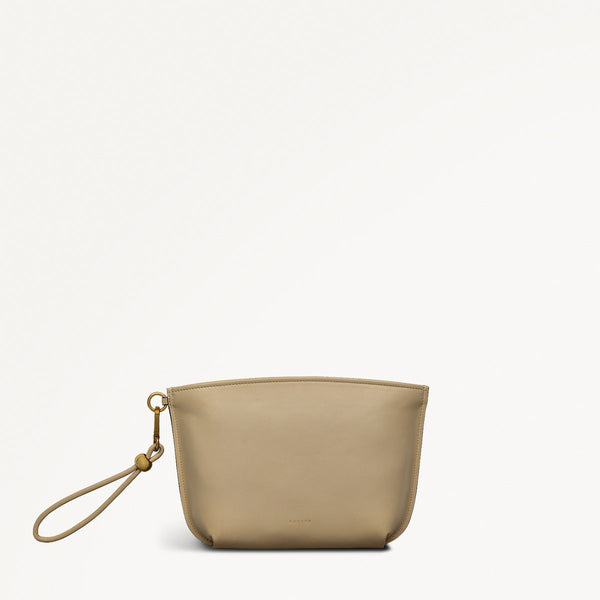 radley london Stone Leather Beige Clutch Bag | The Romilly SS25 | Radley