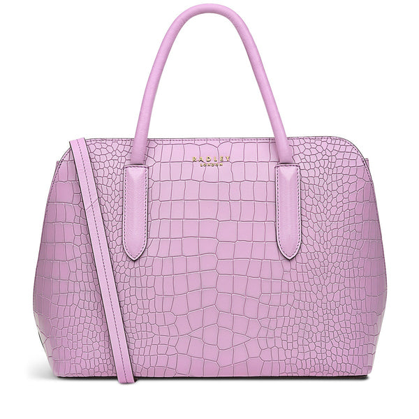 radley london Sugar Pink Grab Bag | Liverpool Street 2.0 Faux Croc AW24 | Radley