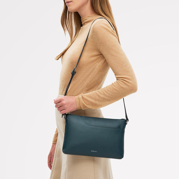 Radley London Teal Medium Ziptop Ew Cross Body | Pockets AW25 | Radley London
