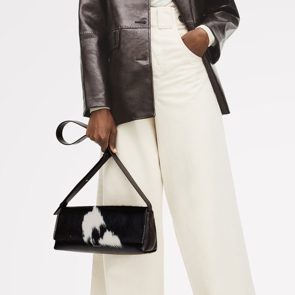 Radley London The Annabel - Cow Hide Medium Flapover Shoulder Dark Oak - 113071