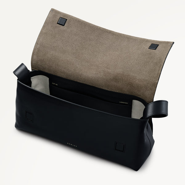 Radley London The Annabel - Suede Medium Flapover Shoulder Coffee - 113073