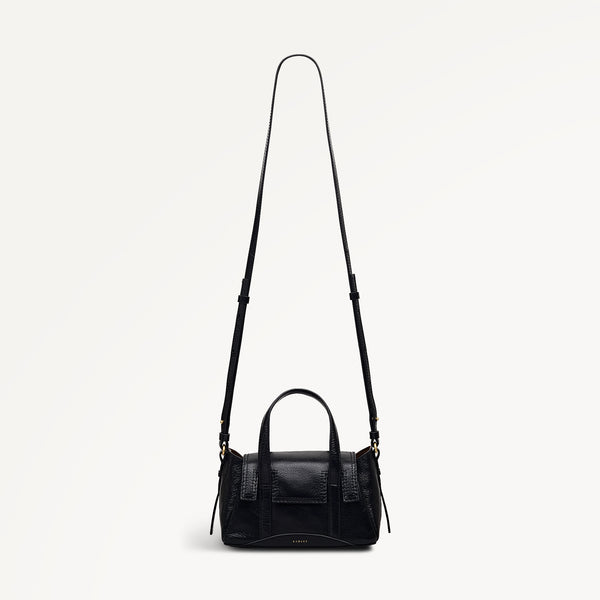 Radley London The Chancery - High Shine Small Flapover Satchel Black - 113037