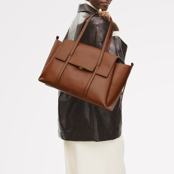 Radley London The Chancery Large Flapover Shoulder Cognac - 113238