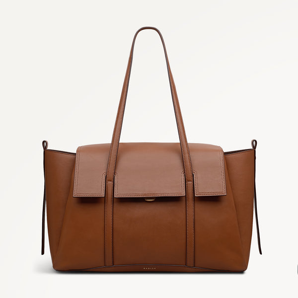 radley london The Chancery Large Flapover Shoulder Cognac - 113238