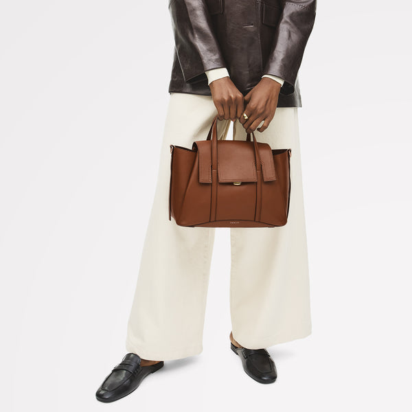 Radley London The Chancery Medium Flapover Satchel Cognac - 113239