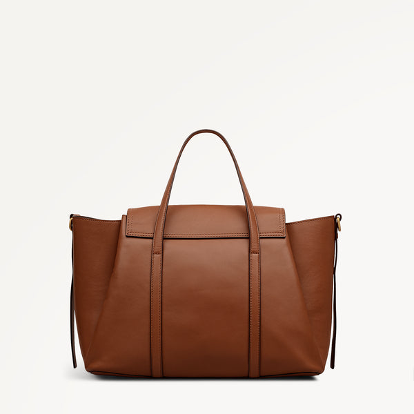Radley London The Chancery Medium Flapover Satchel Cognac - 113239