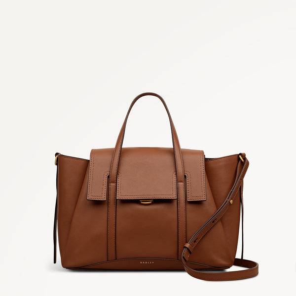 radley london The Chancery Medium Flapover Satchel Cognac - 113239