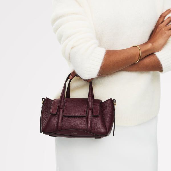 Radley London The Chancery Small Flapover Satchel Dark Cherry - 113035