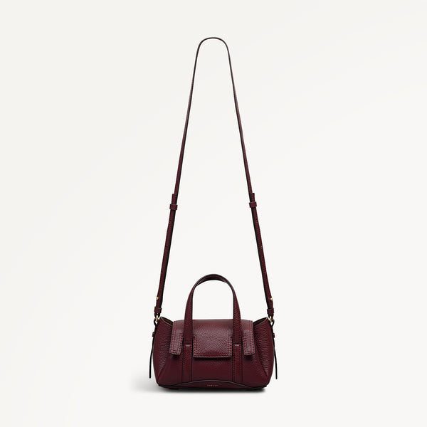 Radley London The Chancery Small Flapover Satchel Dark Cherry - 113035