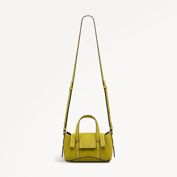 Radley London The Chancery - Suede Small Flapover Satchel Limoncello - 113036