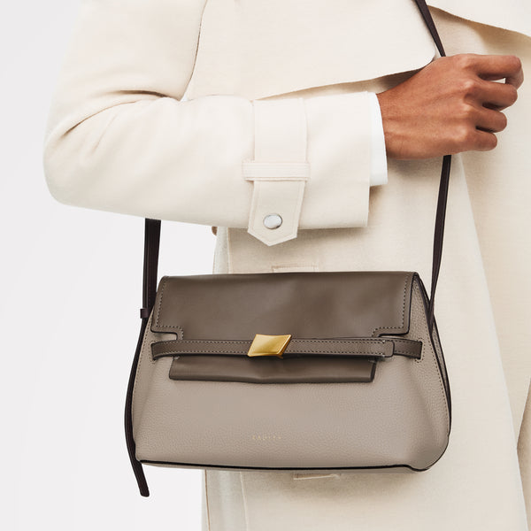 Radley London The Christina - Colourblock Small Flapover Cross Body Porcini - 113042