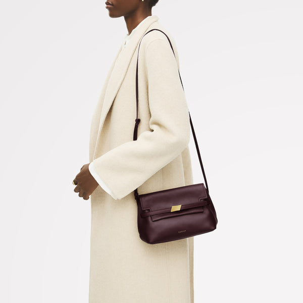 Radley London The Christina Small Flapover Cross Body Dark Cherry - 113041