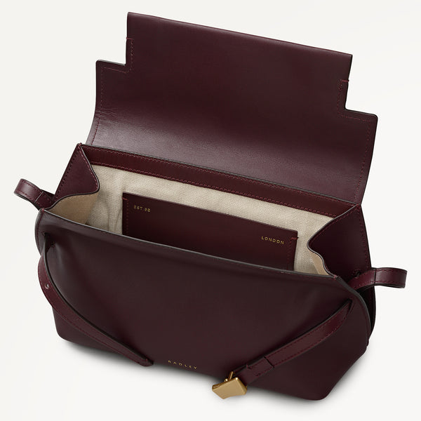 Radley London The Christina Small Flapover Cross Body Dark Cherry - 113041