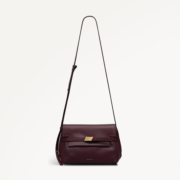 radley london The Christina Small Flapover Cross Body Dark Cherry - 113041