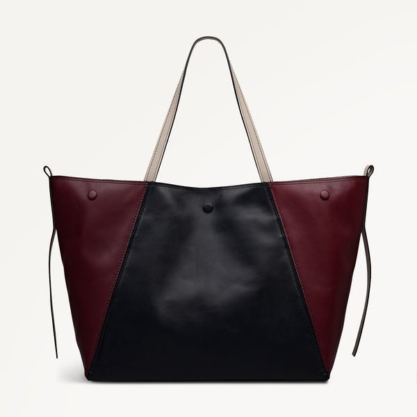 Radley London The Delphine - Colourblock Extra Large Open Top Tote Dark Cherry - 113
