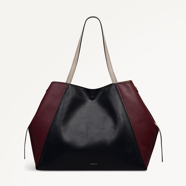 Radley London The Delphine - Colourblock Extra Large Open Top Tote Dark Cherry - 113