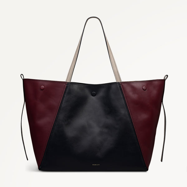 radley london The Delphine - Colourblock Extra Large Open Top Tote Dark Cherry - 113