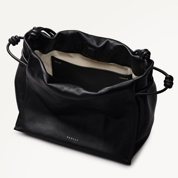 Radley London The Roxburgh Medium Drawstring Cross Body Black - 113069