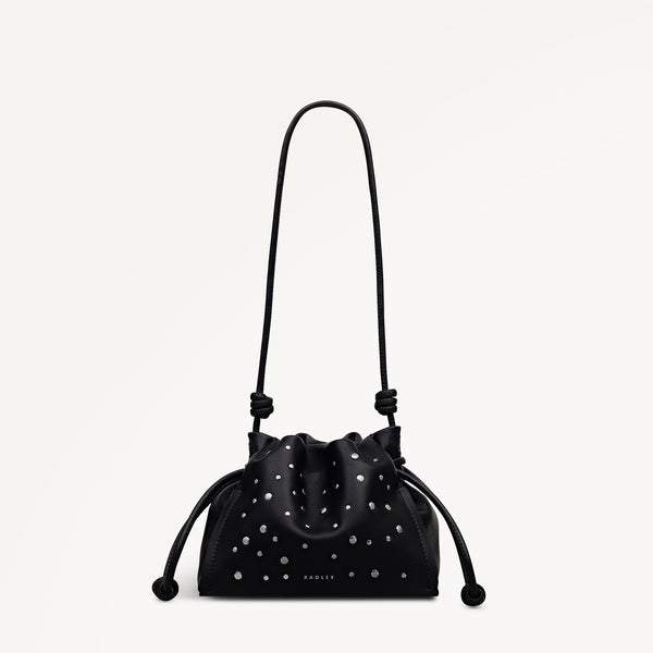 Radley London The Roxburgh - Stud Small Drawstring Cross Body Black - 113068